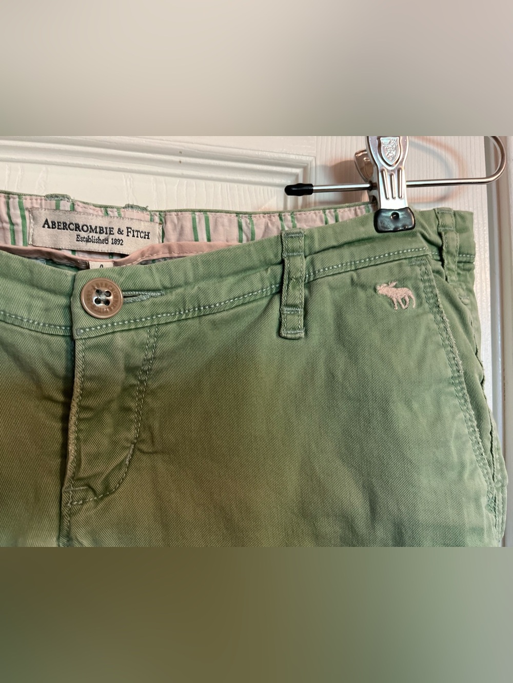 Vintage Abercrombie & Fitch Bermuda Shorts | Sz 4 | Green